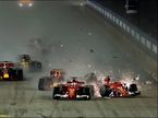 Авария гонщиков Ferrari на Гран При Сингапура