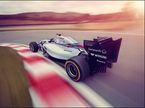 Логотипы спонсоров на машине Williams