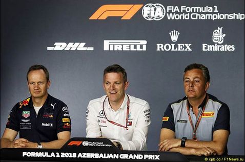 Пресс-конференция в пятницу: Пол Монаган (Red Bull), Джеймс Эллисон (Mercedes) и Марио Изола (Pirelli)