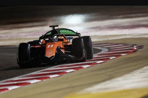 Деннис Хаугер на трассе в Бахрейне, фото пресс-службы Формулы 2