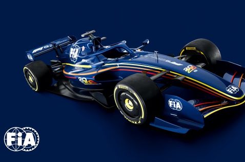 Изображение машины 2026 года, представленной FIA