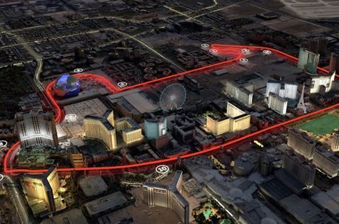 Схема трассы в Лас-Вегасе, фото Red Bull