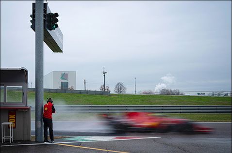 Роберт Шварцман на тестах Ferrari в Фьорано