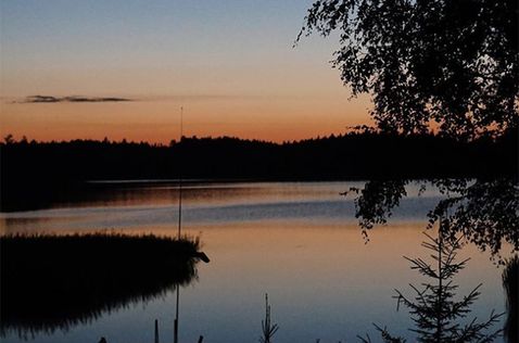 Вид на озеро от дома Валттери Боттаса в Финляндии, фото из социальных сетей