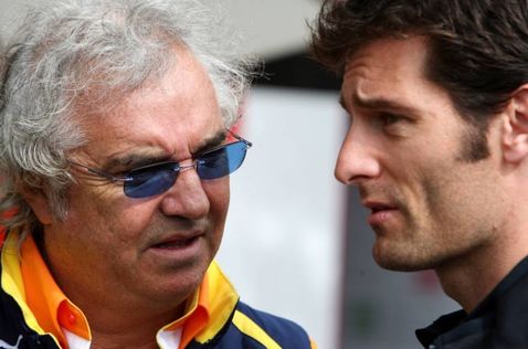 Флавио Бриаторе и Марк Уэббер на Гран При Австралии, 2009 год, фото XPB