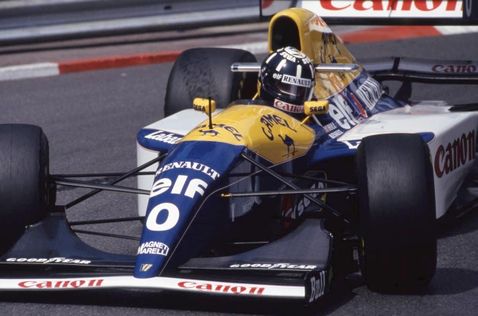 Деймон Хилл за рулём Williams на Гран При Монако 1993 года, фото XPB