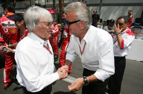 Берни Экклстоун и Вилли Вебер, Гран При Монако 2006 года, фото XPB