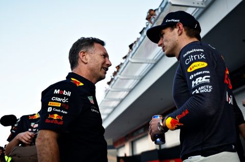 Кристиан Хорнер и Макс Ферстаппен, фото пресс-службы Red Bull