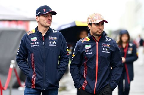 Макс Ферстаппен и Серхио Перес, фото пресс-службы Red Bull